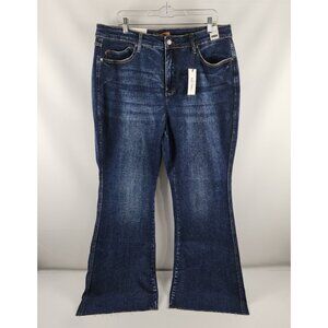 Judy Blue Jeans Womens 20W Plus High Waist Tummy Control Flare Denim (38x32) NWT